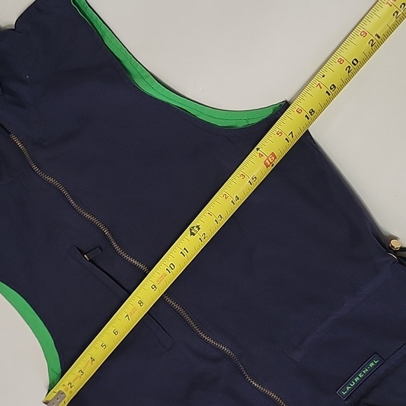 Lauren Ralph Lauren Women's Reversible Vest Small Blue/Green *(Hoddie Missing) - Picture 12 of 16